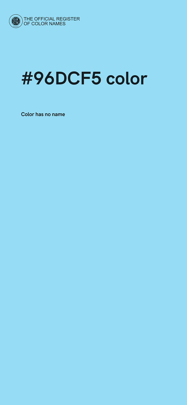#96DCF5 color image
