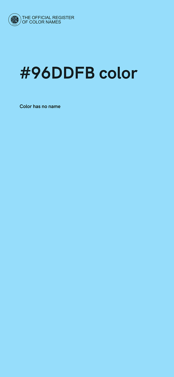 #96DDFB color image