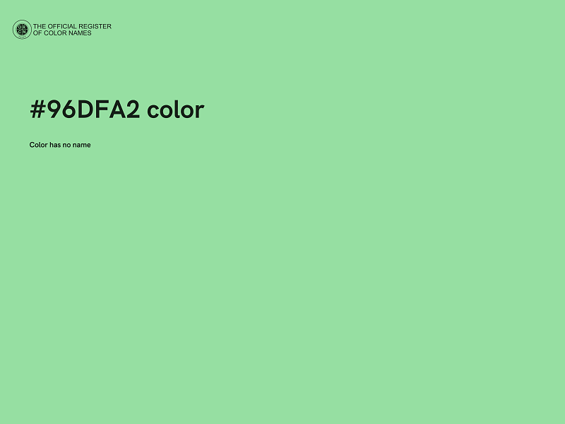 #96DFA2 color image