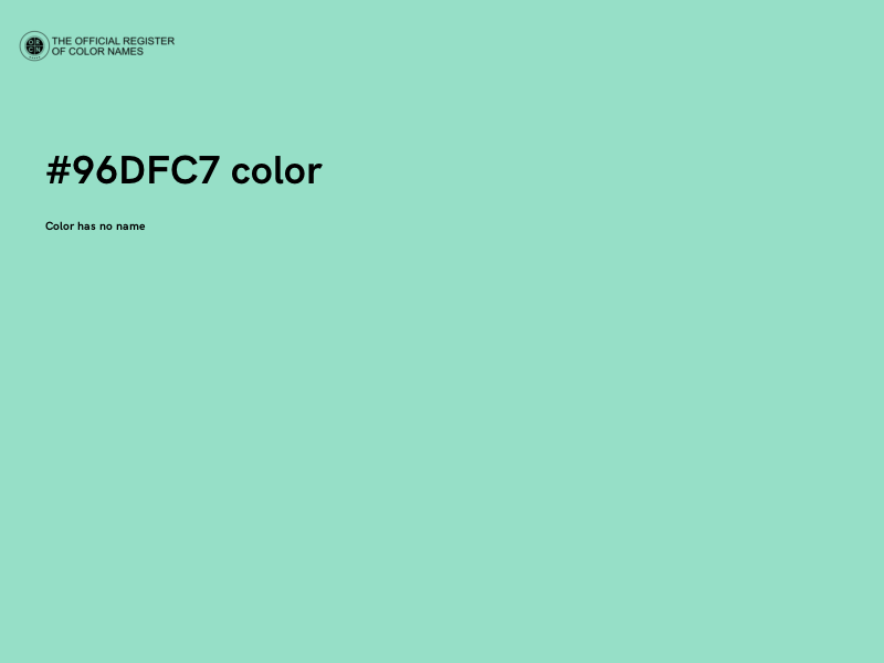 #96DFC7 color image