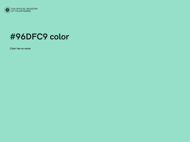 #96DFC9 color image