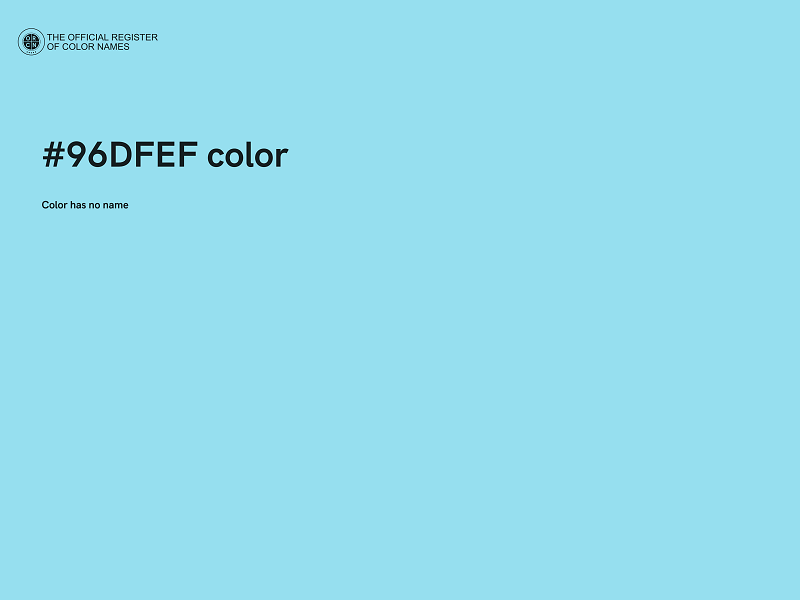 #96DFEF color image