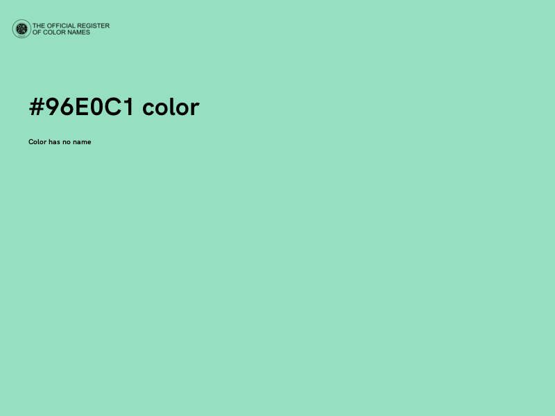 #96E0C1 color image