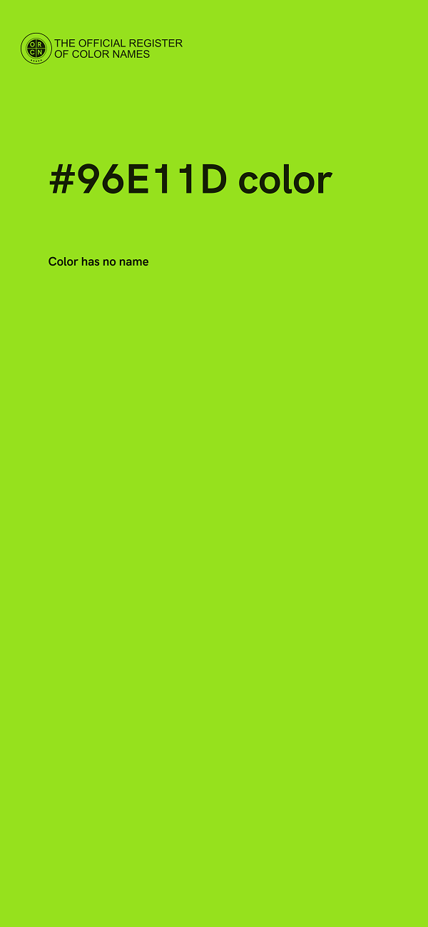 #96E11D color image