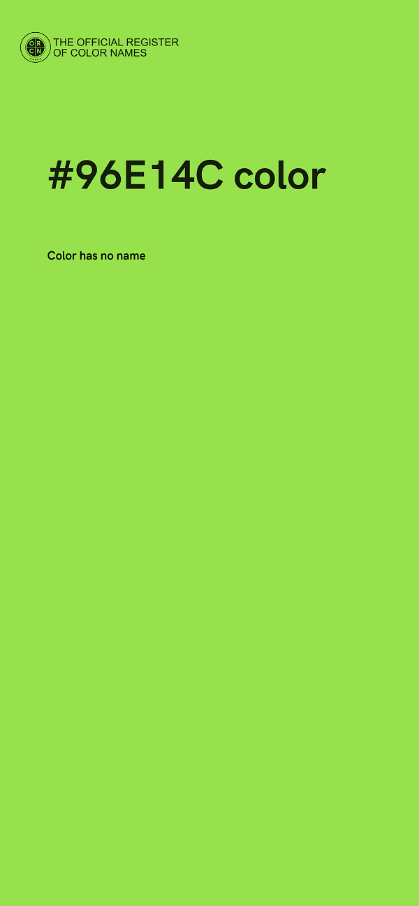 #96E14C color image
