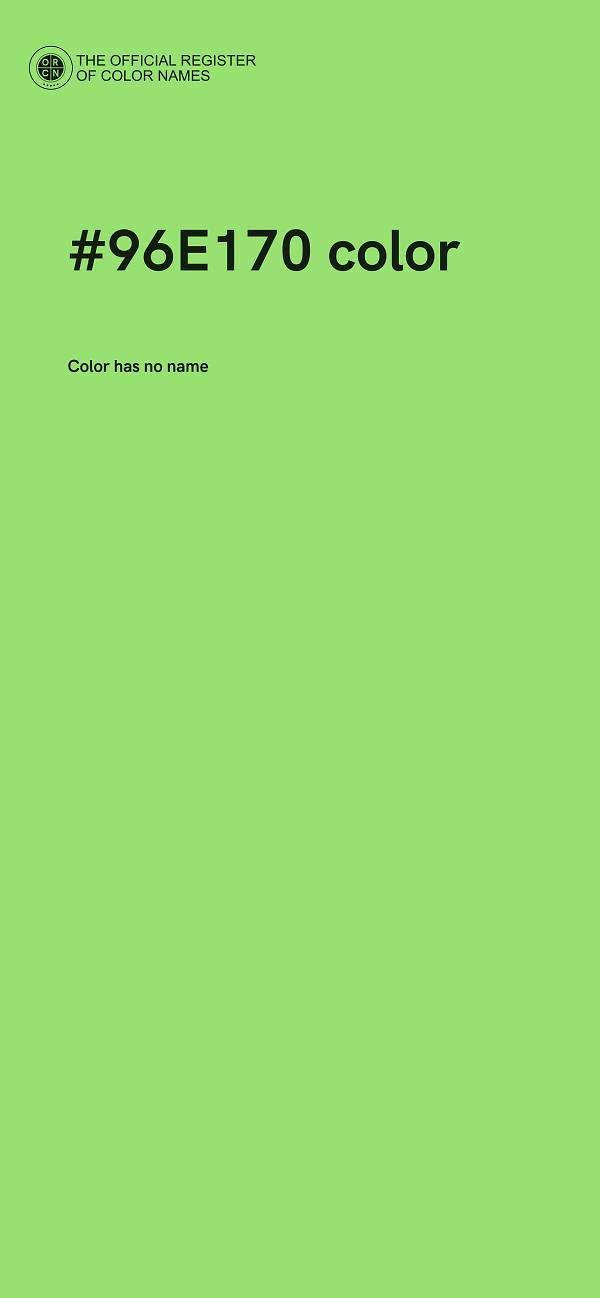 #96E170 color image