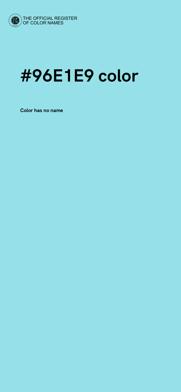 #96E1E9 color image