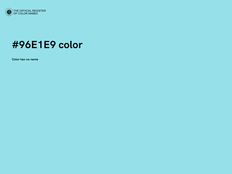#96E1E9 color image