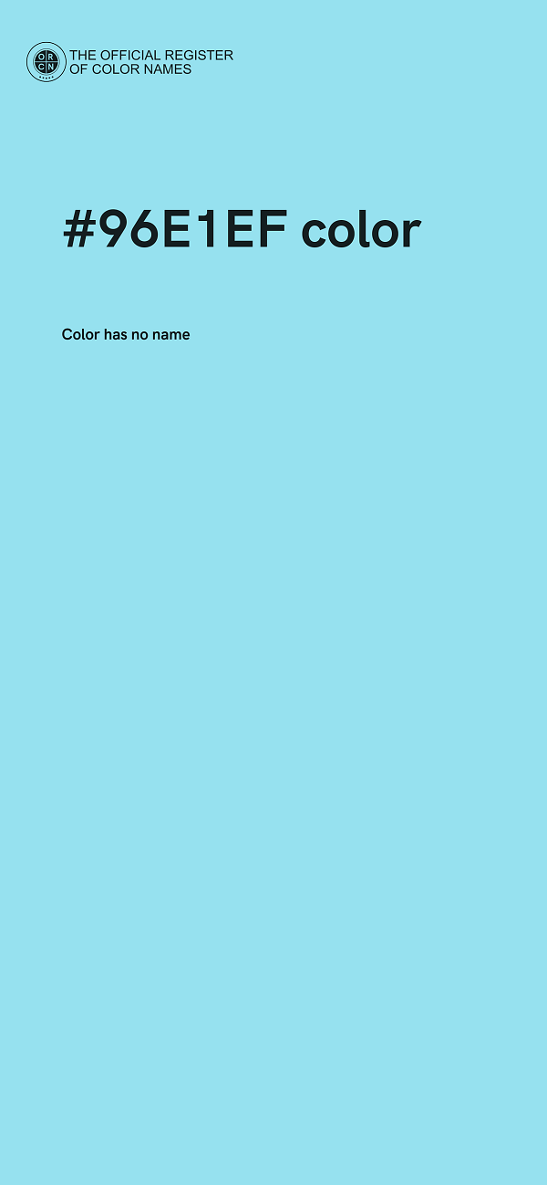 #96E1EF color image