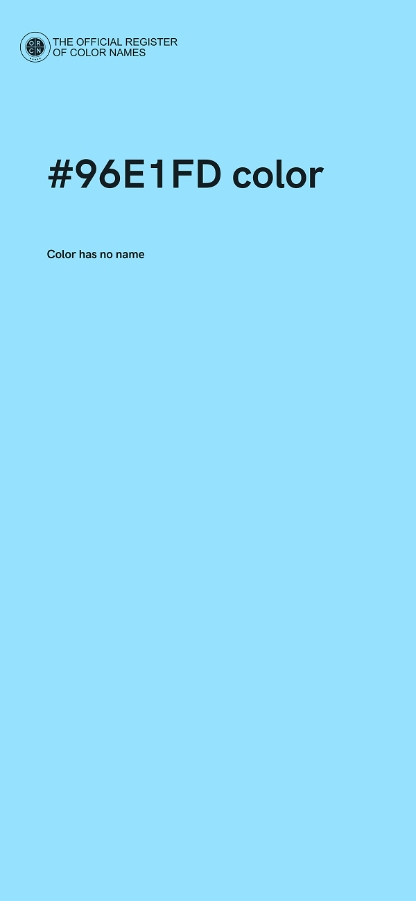 #96E1FD color image