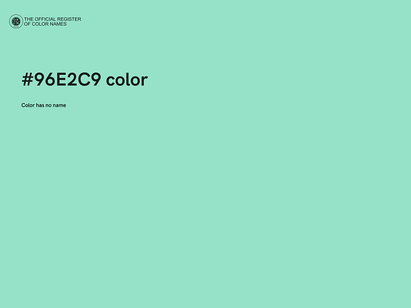#96E2C9 color image