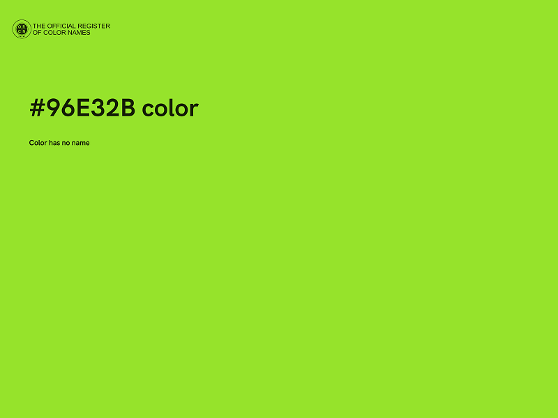 #96E32B color image