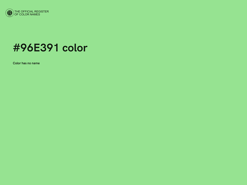 #96E391 color image