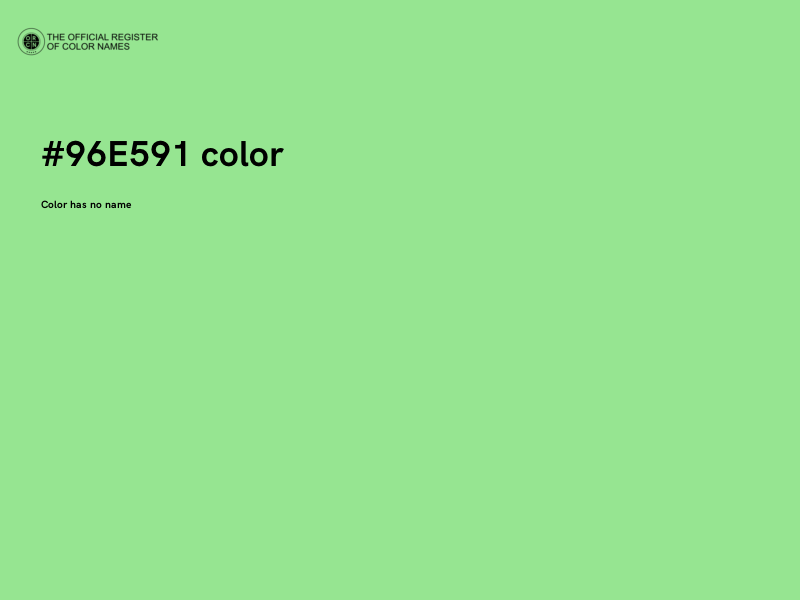#96E591 color image