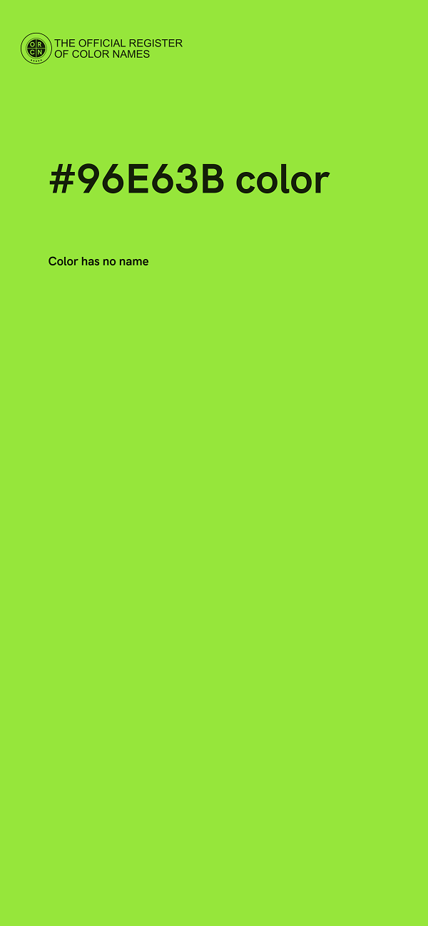 #96E63B color image