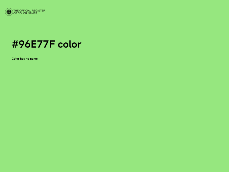 #96E77F color image