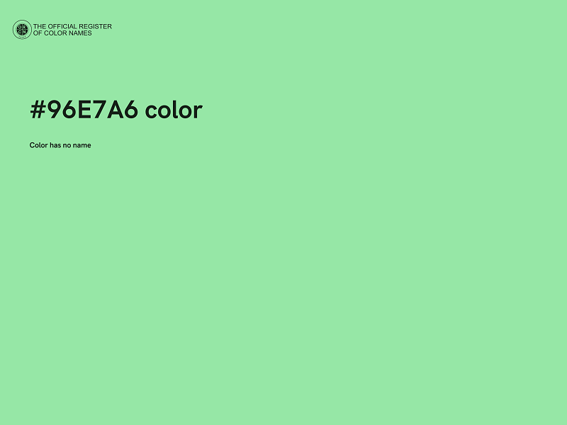 #96E7A6 color image
