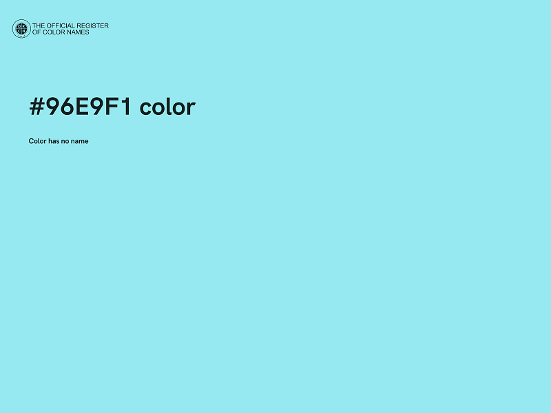 #96E9F1 color image