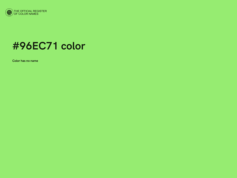 #96EC71 color image