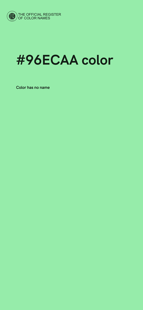 #96ECAA color image