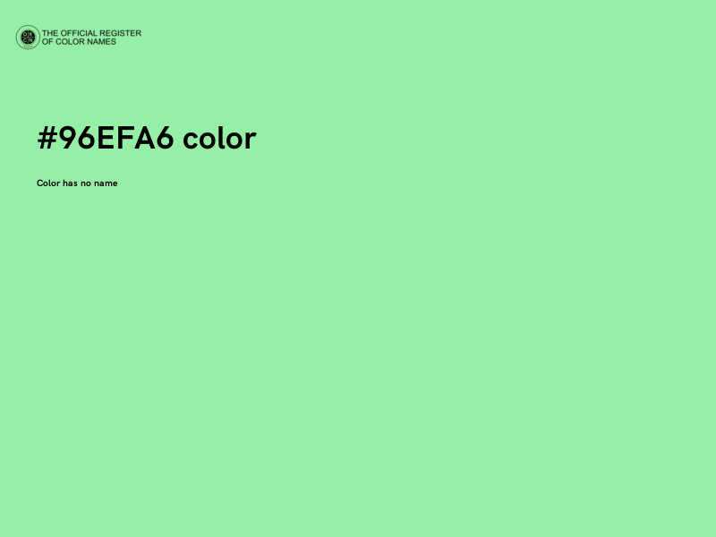 #96EFA6 color image