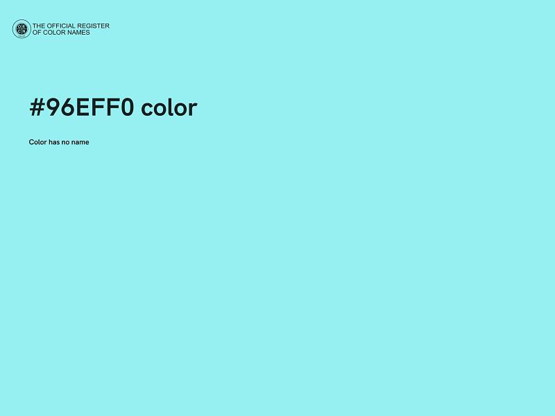 #96EFF0 color image