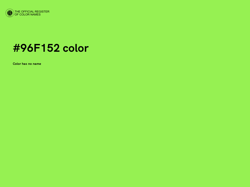#96F152 color image