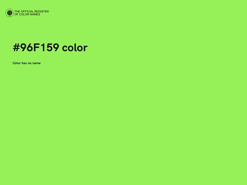 #96F159 color image