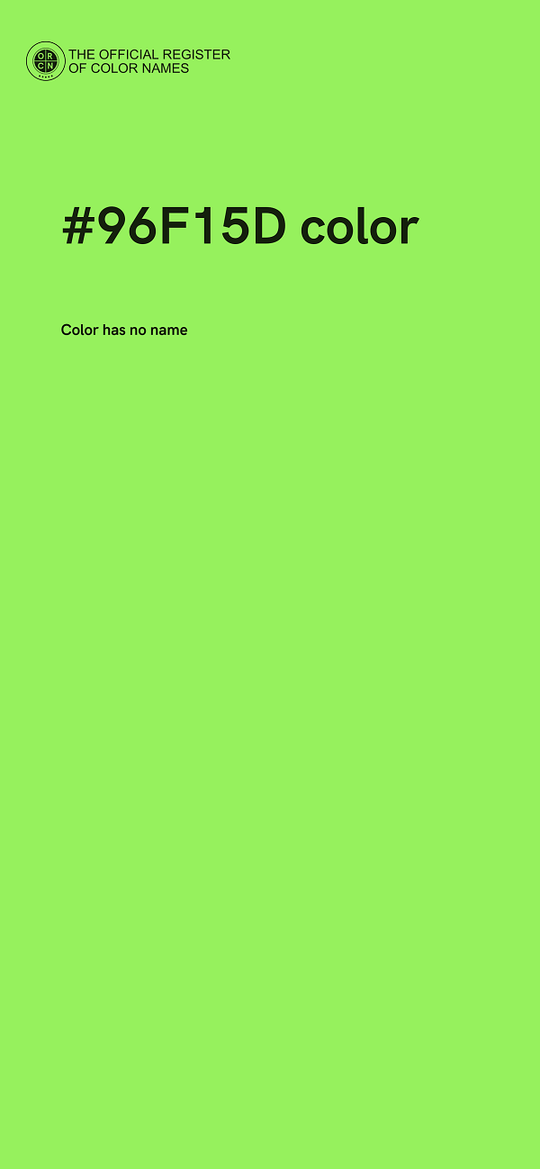 #96F15D color image