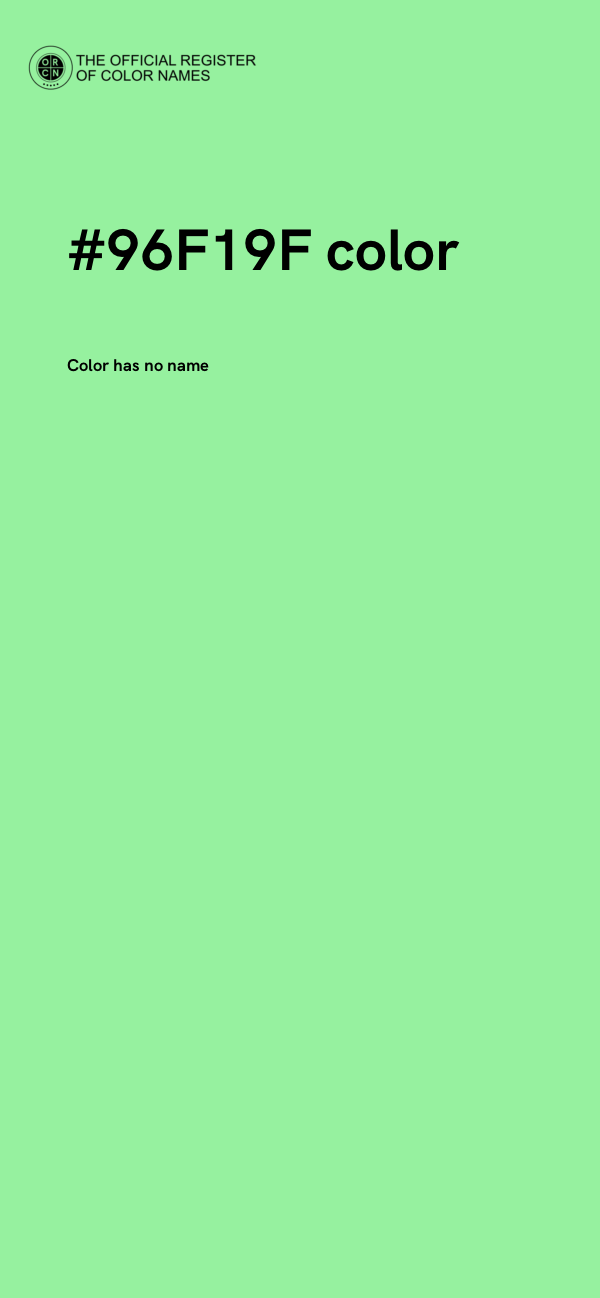 #96F19F color image