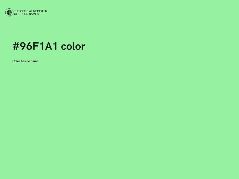 #96F1A1 color image