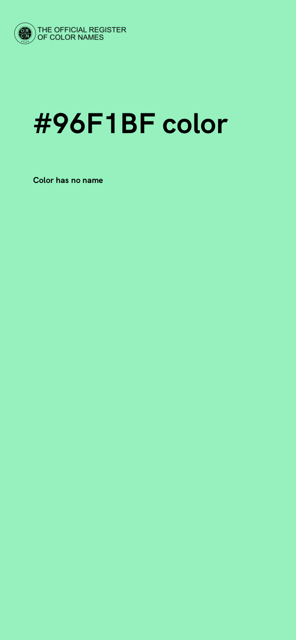 #96F1BF color image