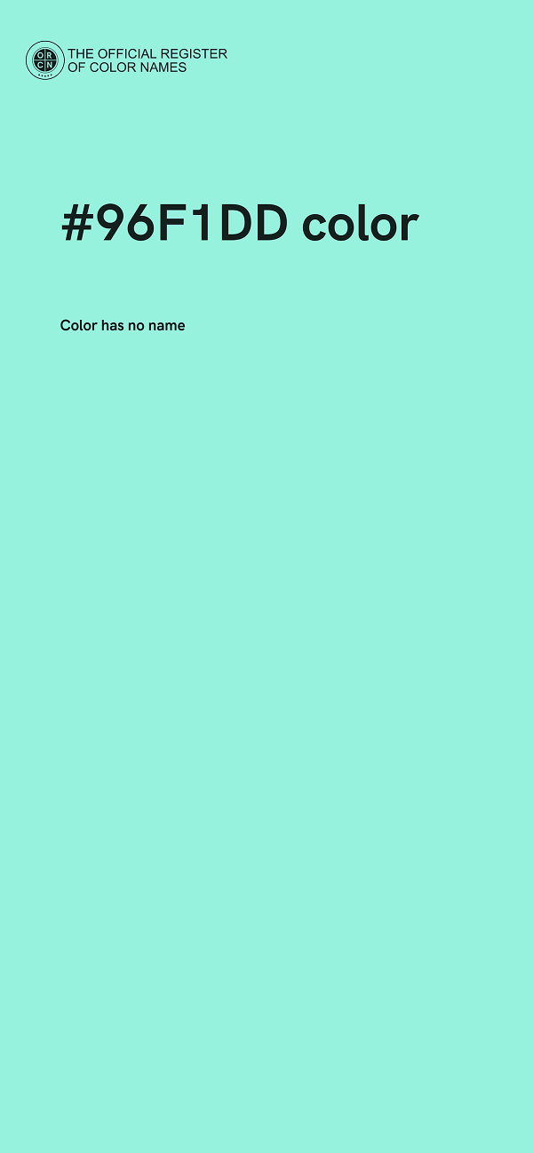 #96F1DD color image