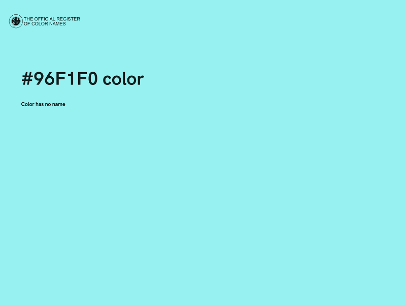 #96F1F0 color image