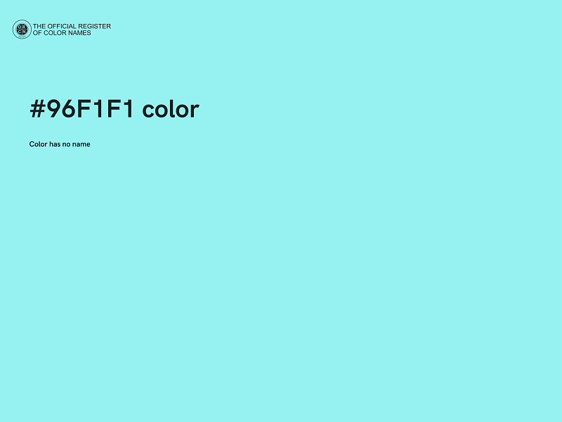 #96F1F1 color image