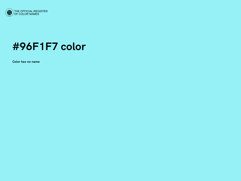 #96F1F7 color image