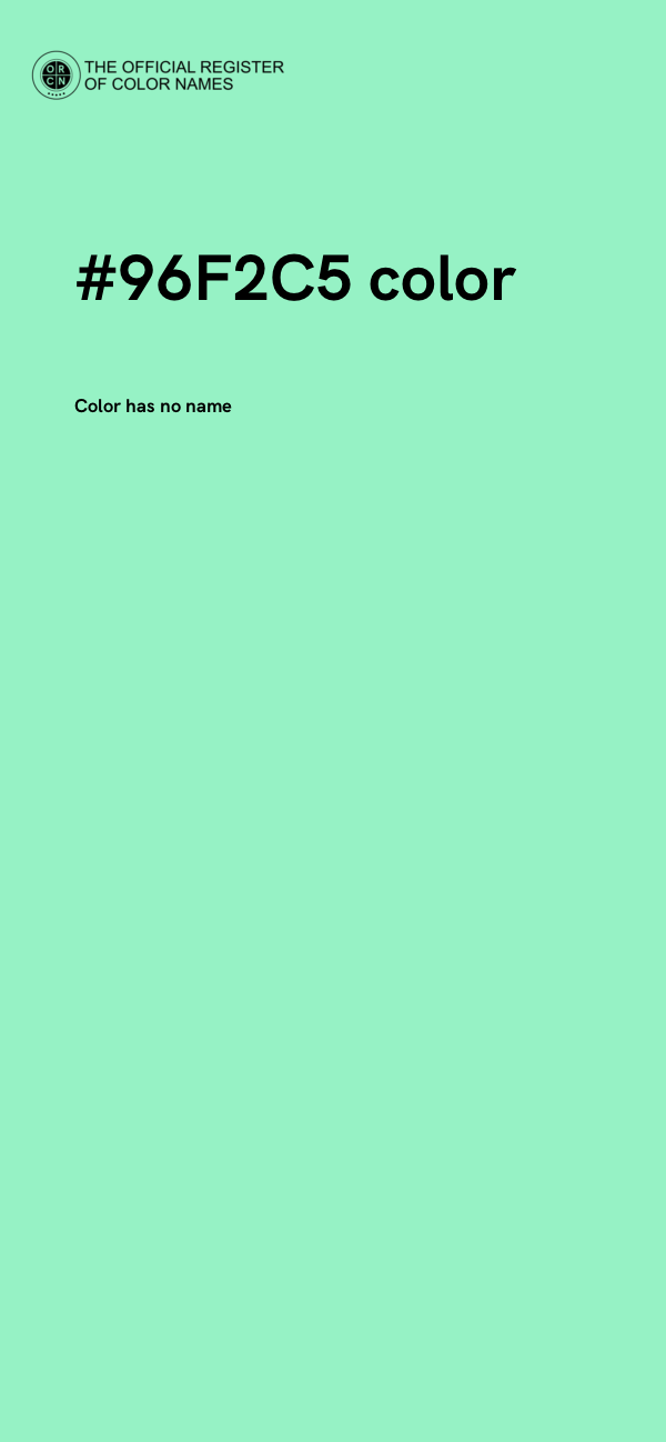 #96F2C5 color image