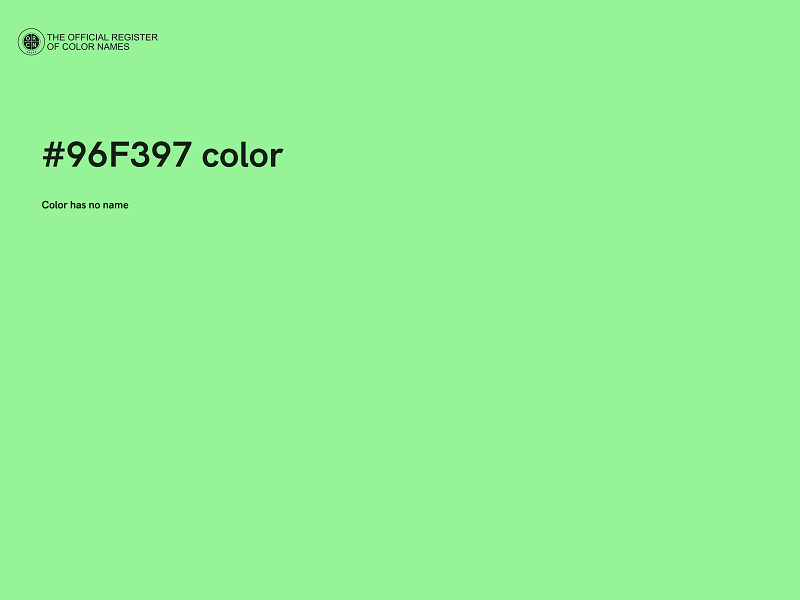 #96F397 color image