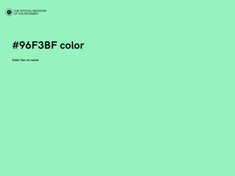 #96F3BF color image