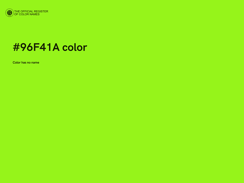 #96F41A color image