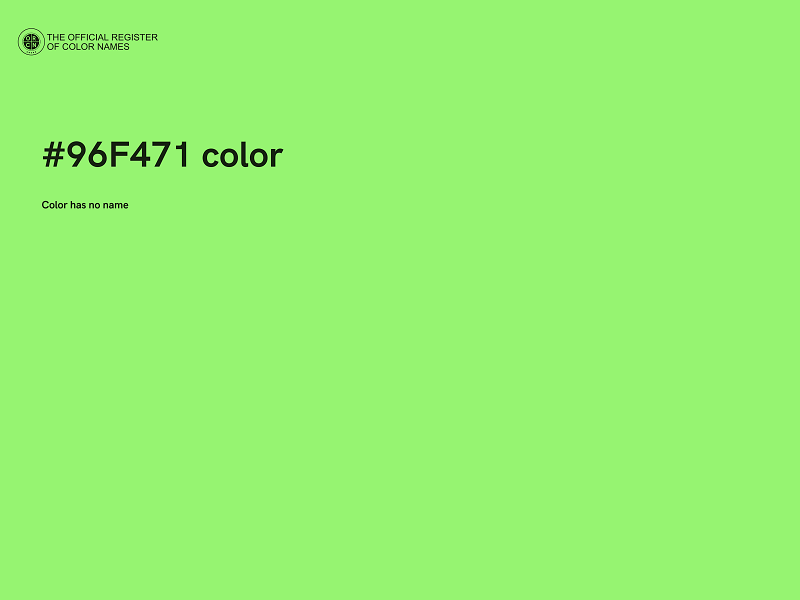 #96F471 color image