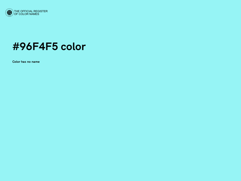 #96F4F5 color image