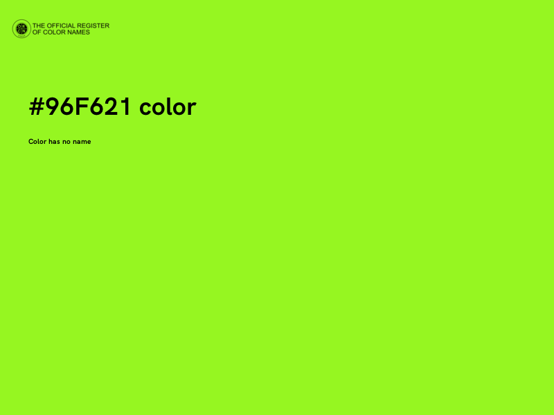 #96F621 color image
