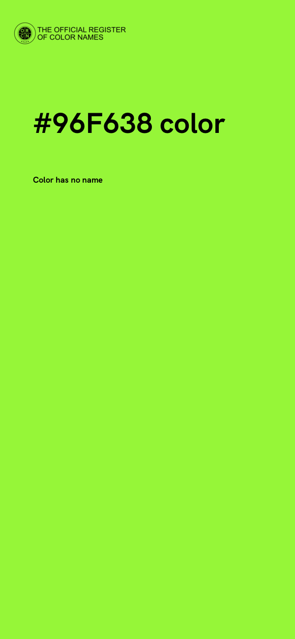 #96F638 color image