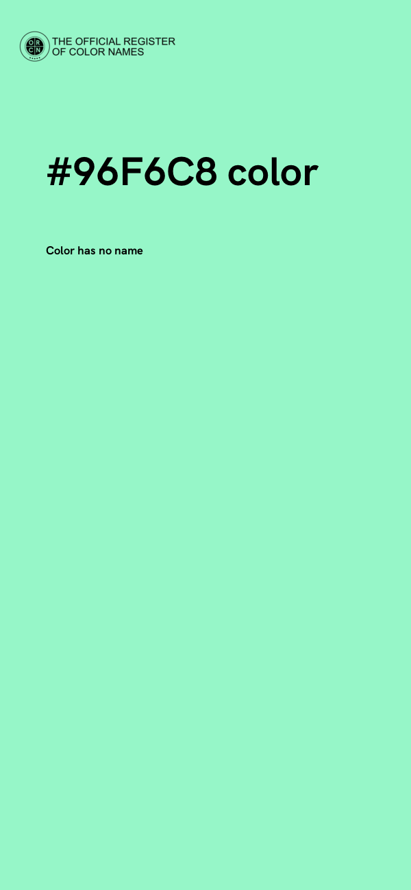 #96F6C8 color image