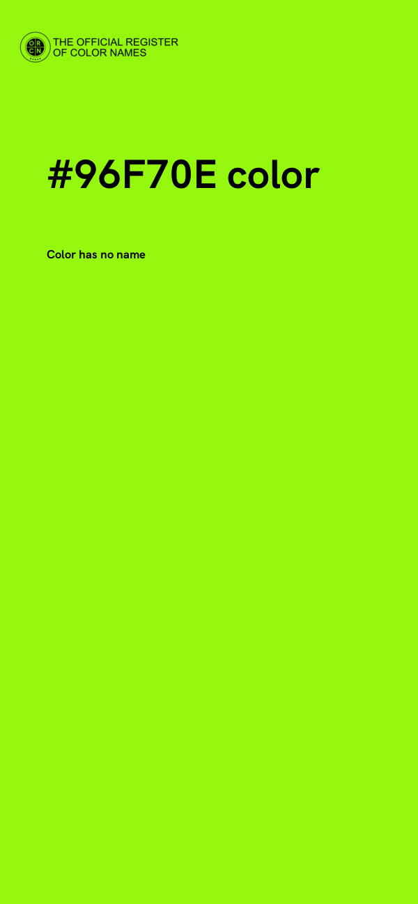 #96F70E color image