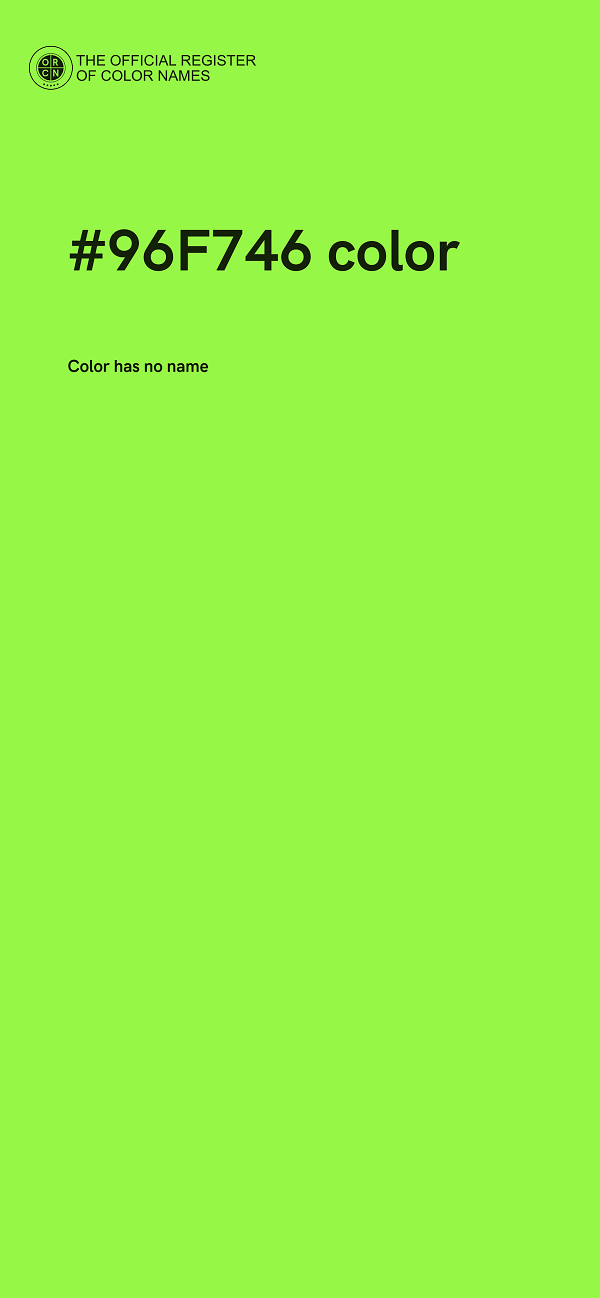 #96F746 color image