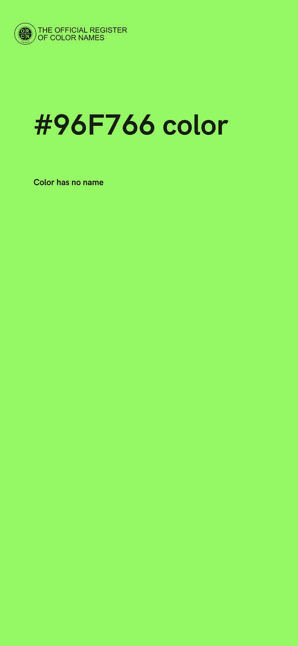 #96F766 color image