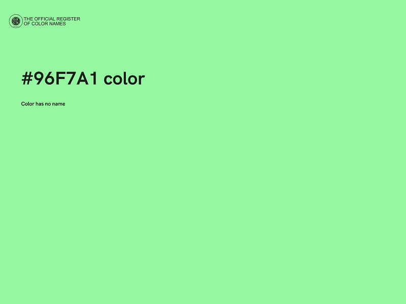 #96F7A1 color image