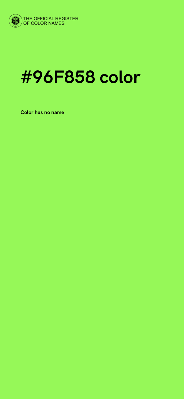 #96F858 color image